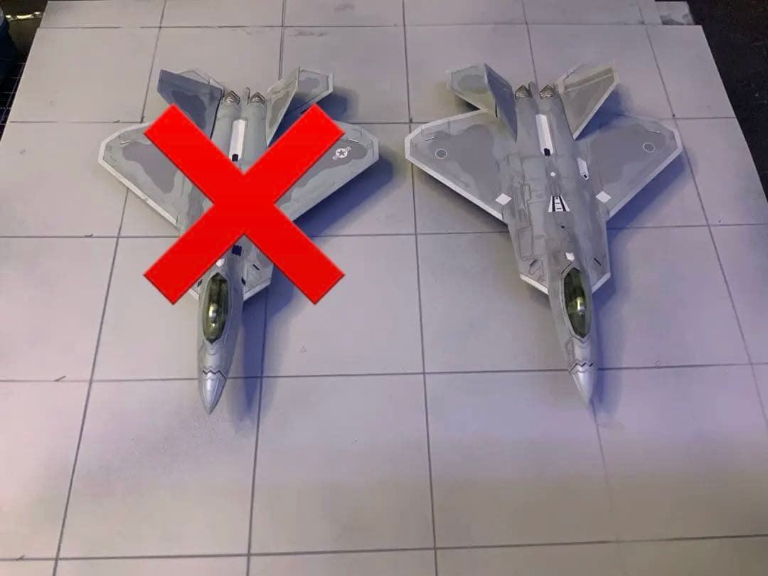 プラッツ製1/144スケールF22ラプター航空自衛隊仕様