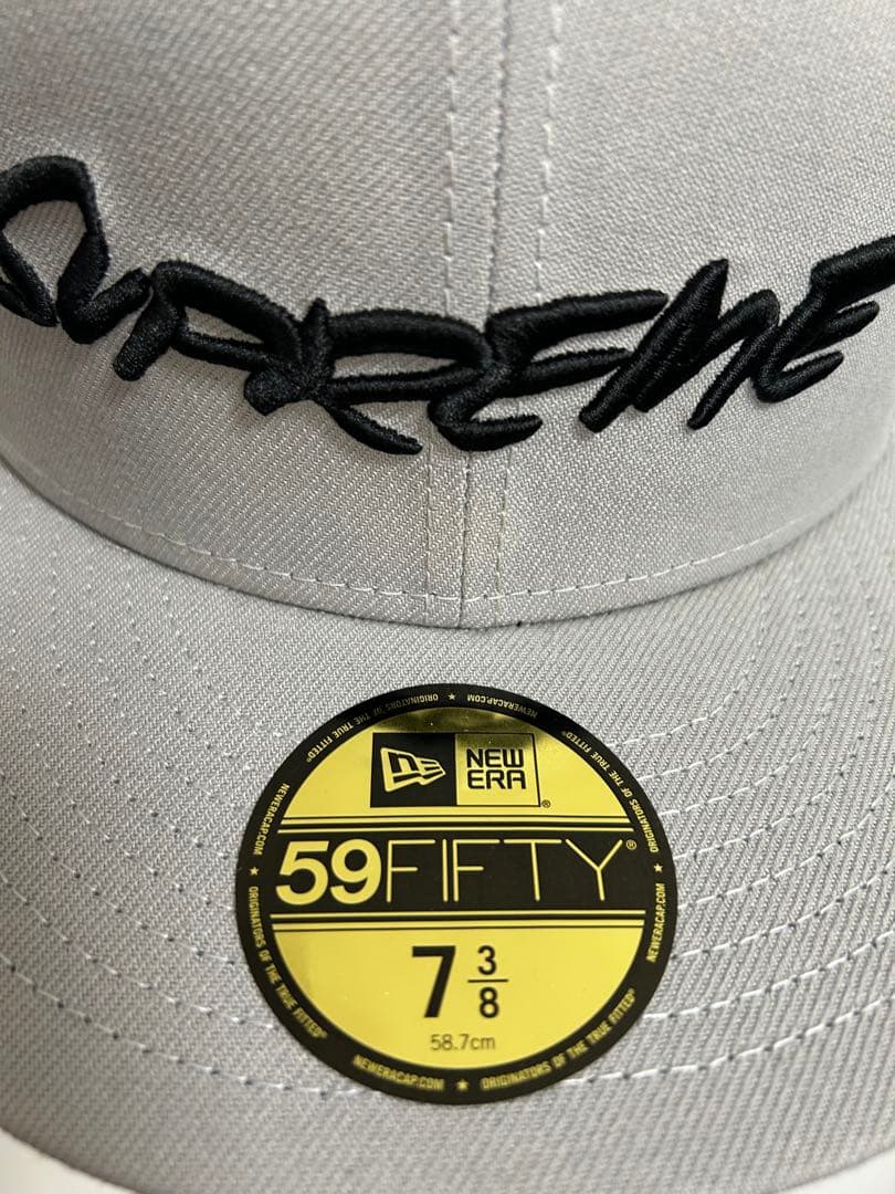 Supreme グレー キャップ 7 3/8