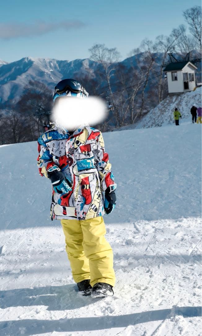 子供用スキーウェアセット防風防水2点セット