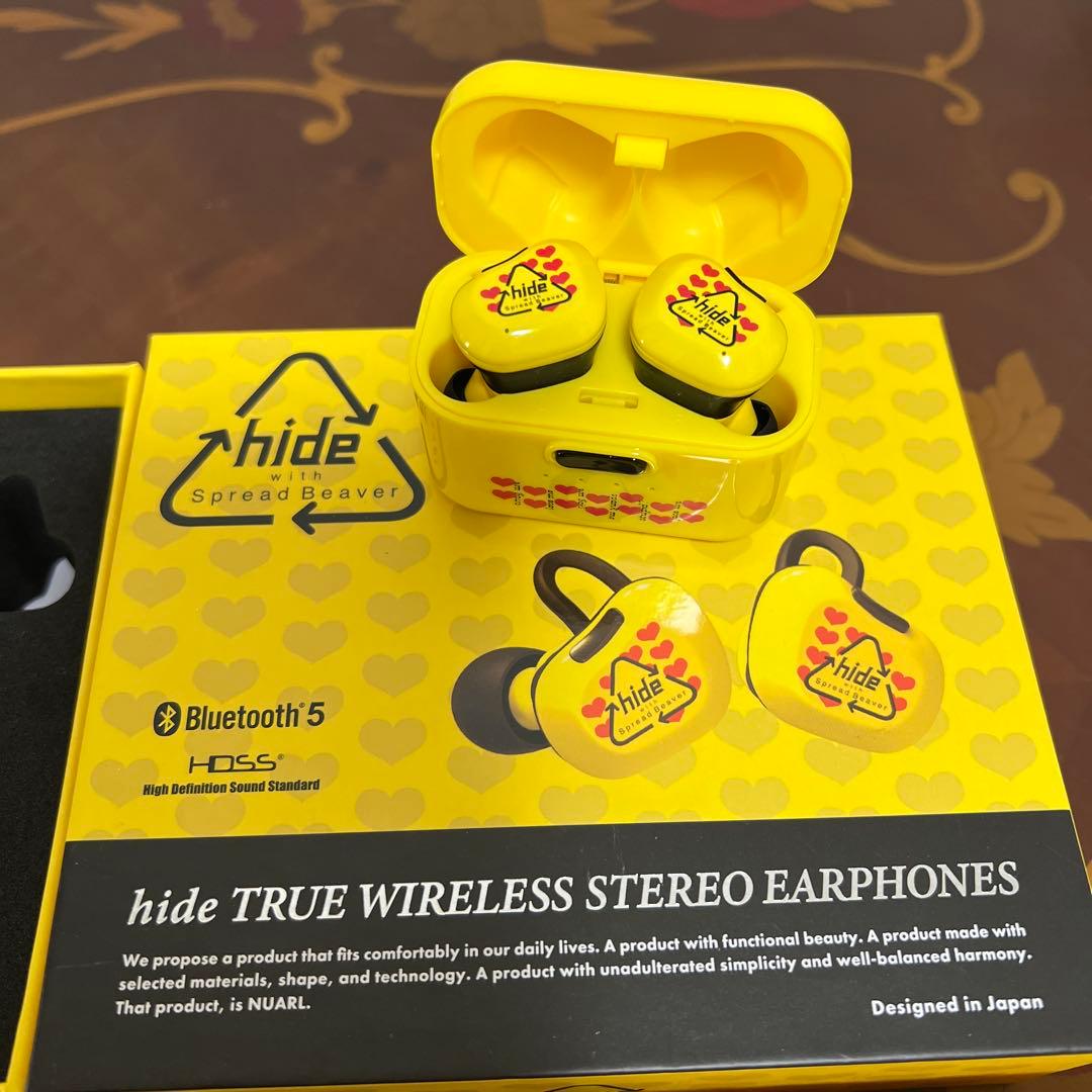hide♡Yellow Heart ワイヤレスイヤホン　数量限定
