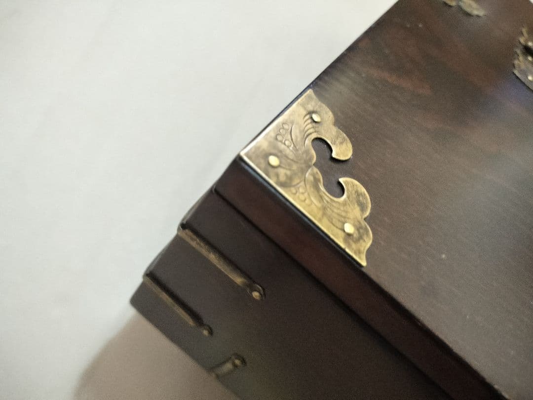 李朝家具 宝物箱 小物収納 木製 金具 漆塗 韓国