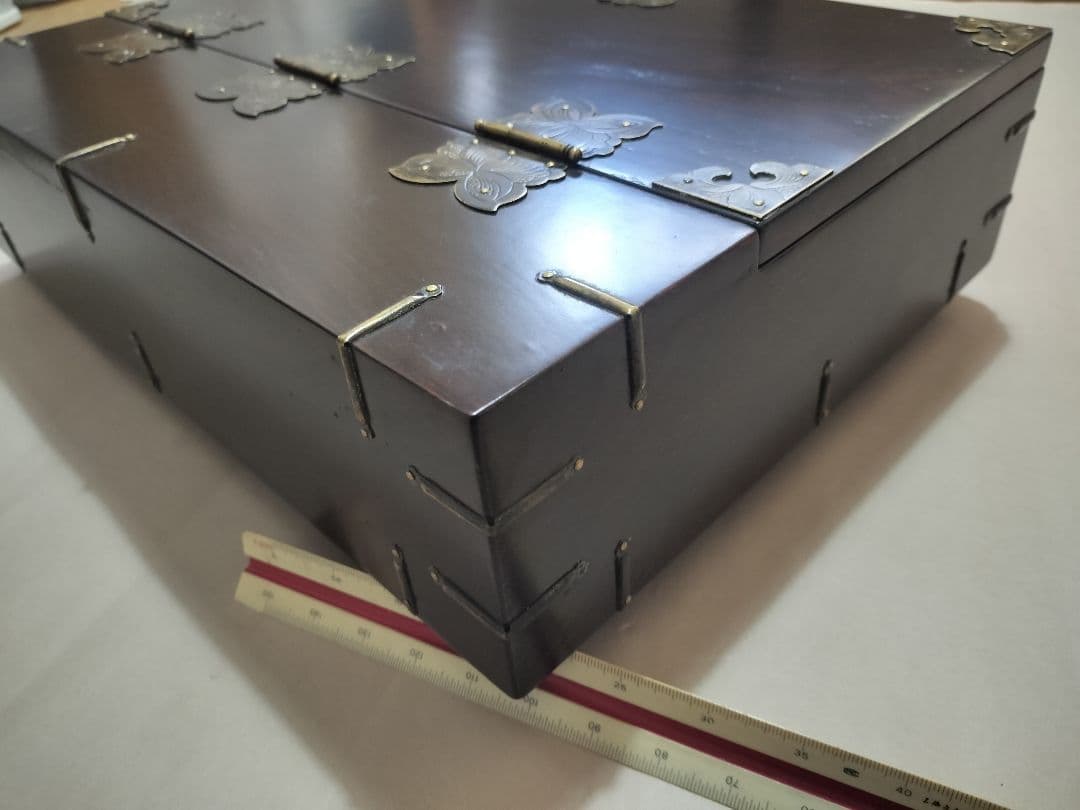 李朝家具 宝物箱 小物収納 木製 金具 漆塗 韓国