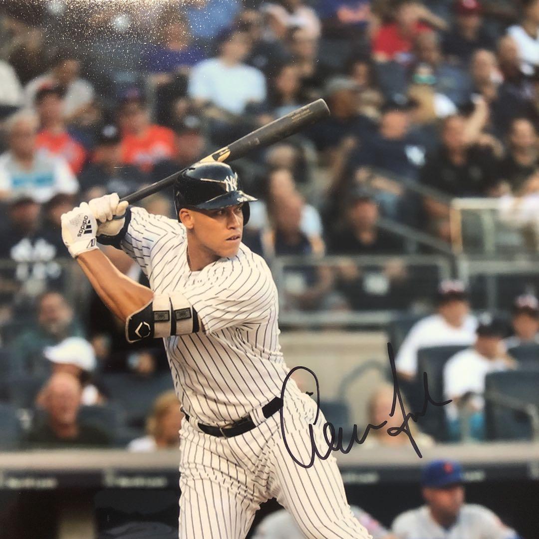 【1月SALE】MLB アーロン・ジャッジ　直筆サインヤンキース　WBC出場