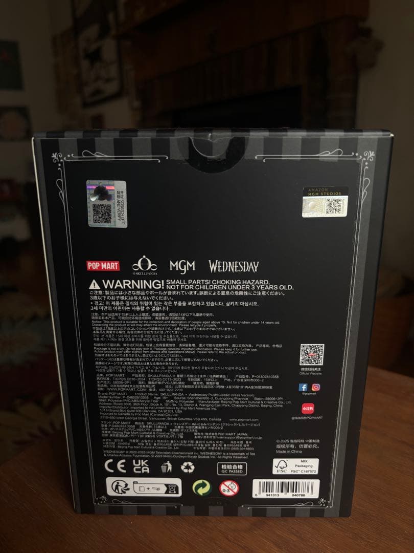 アメリカ•ニューヨーク限定★Pop Mart スカルパンダ ウェンズデー