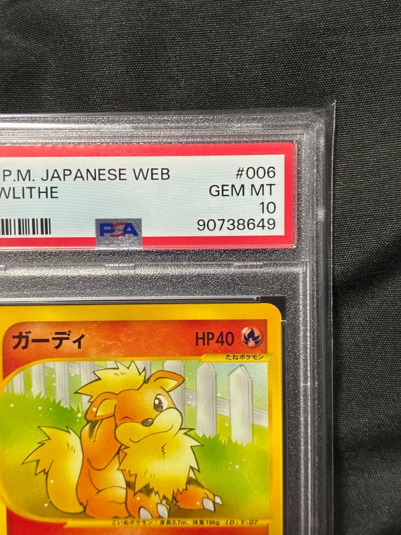 世界64枚 PSA10 ガーディ カードe 2001 006 22