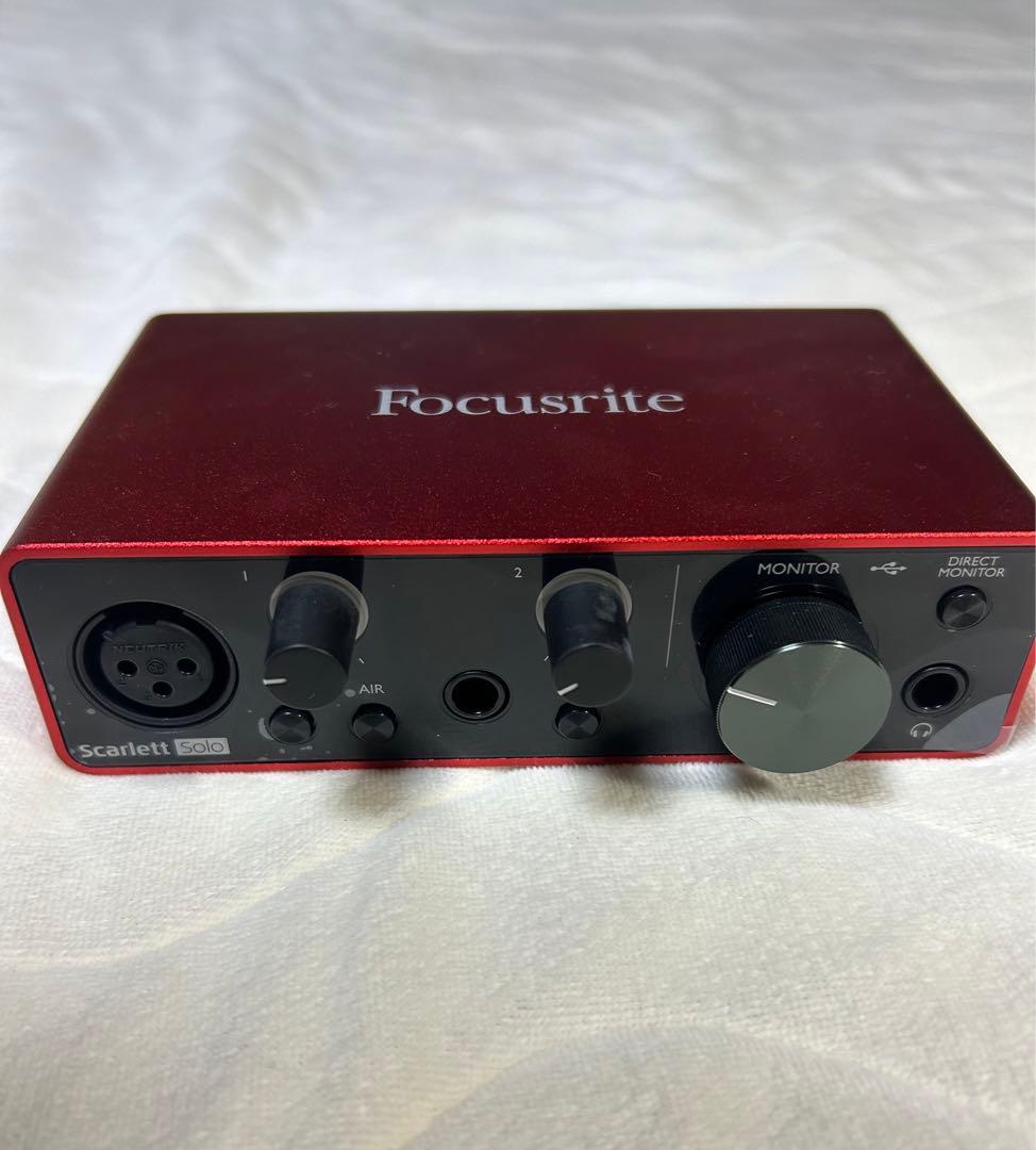 Focusrite Scarlett Solo 3rdオーディオインターフェイス