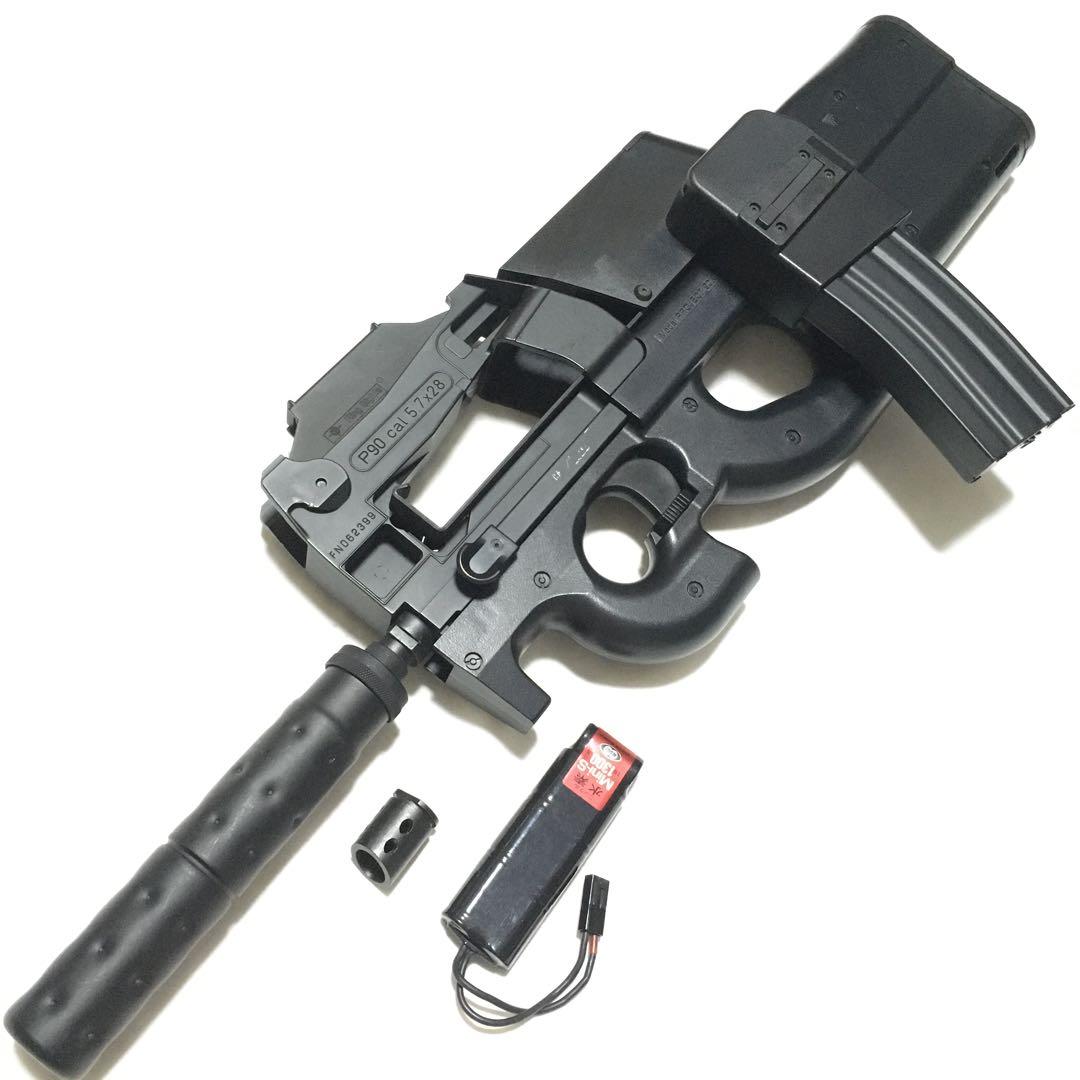 【動作快調!!】 東京マルイ 電動ガン P90 拡張マガジン セット!!