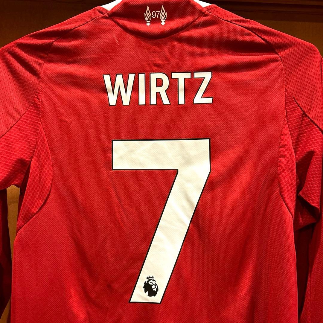 wirtz ヴィルツ　ユニフォーム　リバプール　オーセンティック　ホーム　長袖