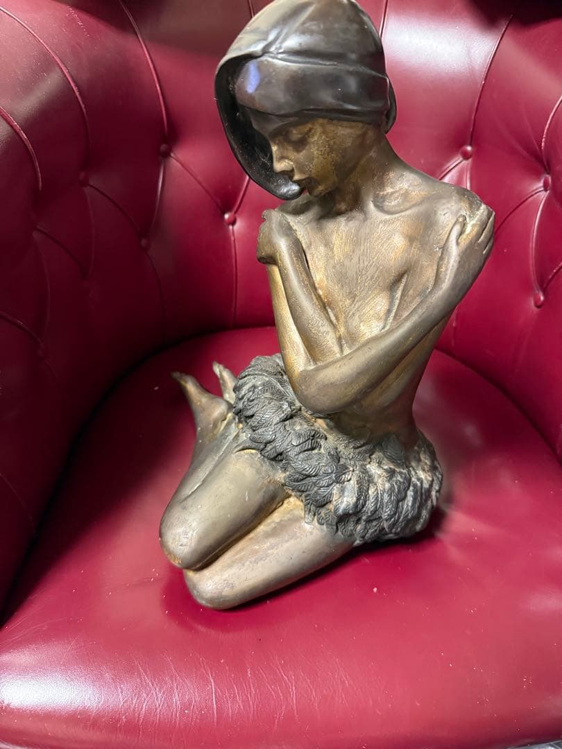 アートデコ ブロンズ女性像 約30cm