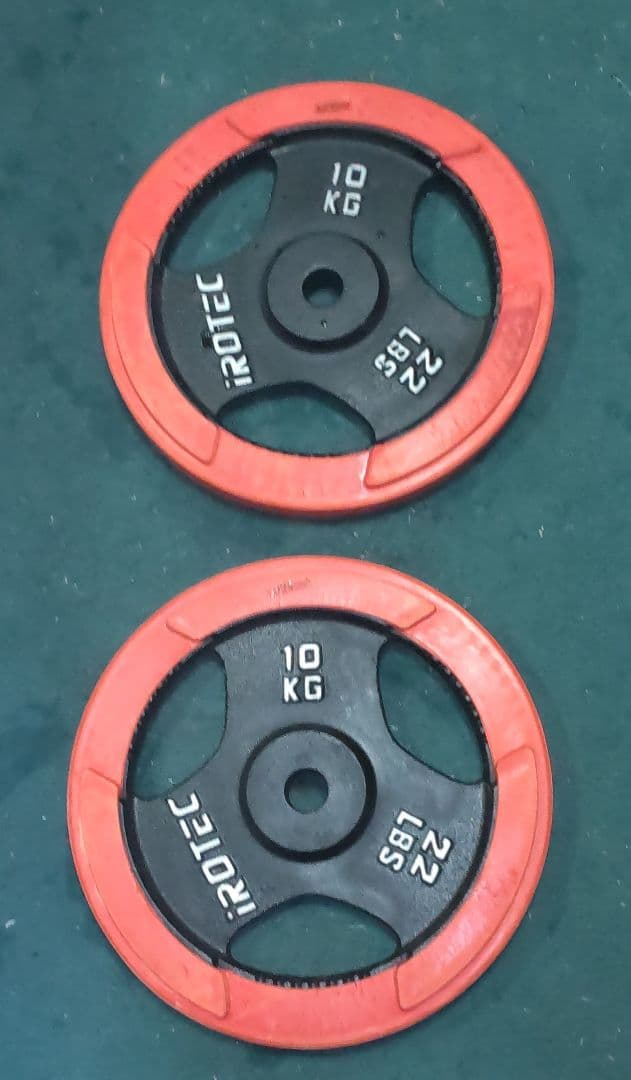 アイロテック 10kgプレート2枚 ラバープレート