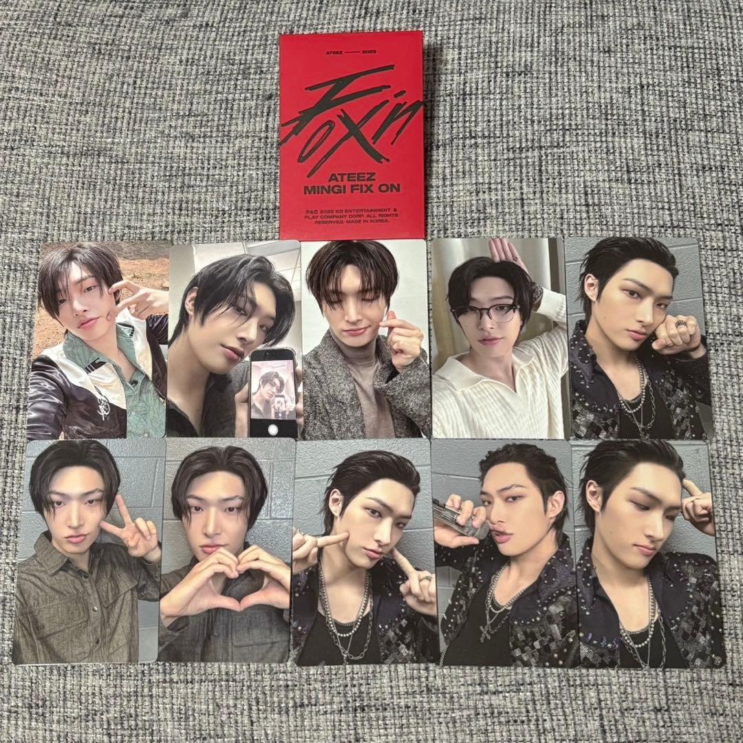 ATEEZ ミンギ HBD FIX ON ポップアップ トレカ コンプセット②