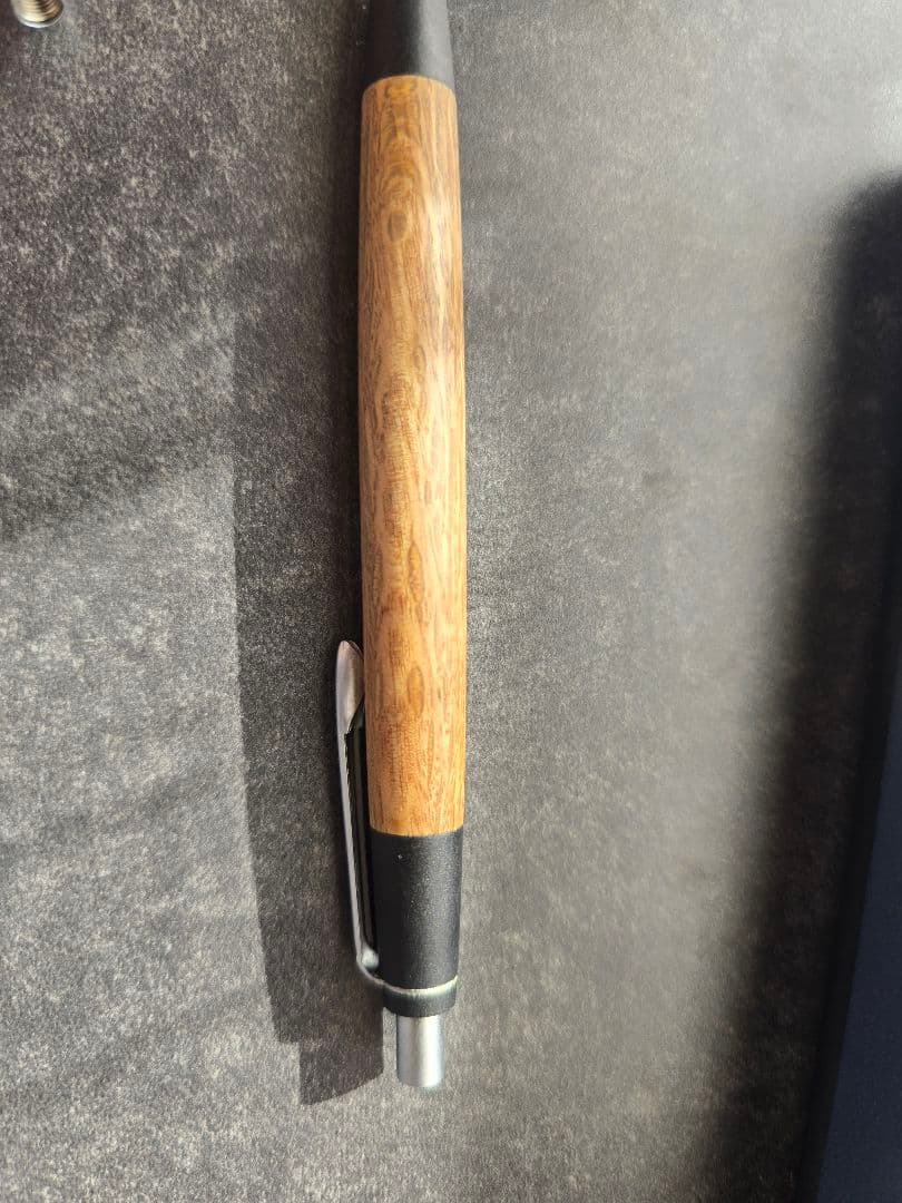 野原工芸 旧型 シャーペン 樫 固定式口金付き