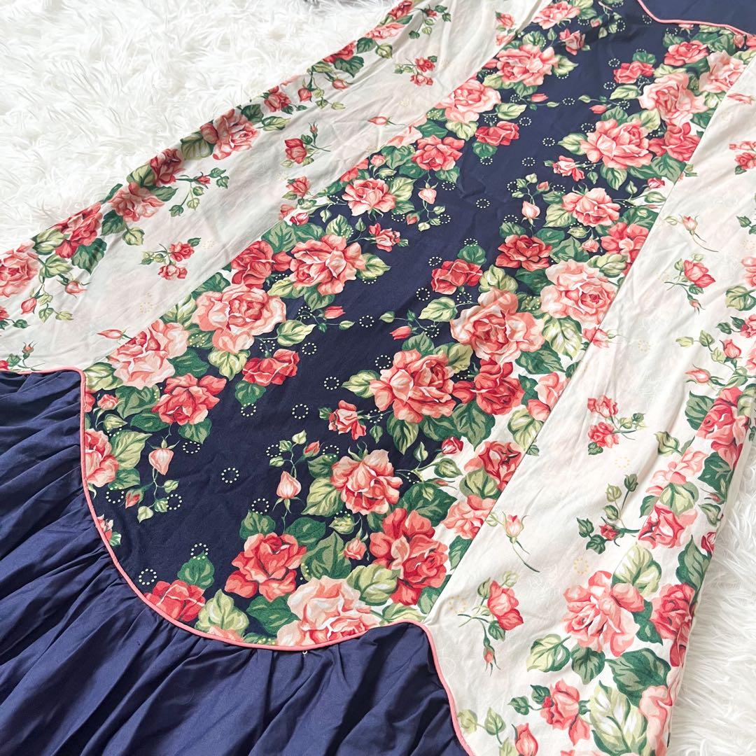 【MADE IN U.S.A】ムームー　ビンテージ　フラダンス　ハワイ　レトロ