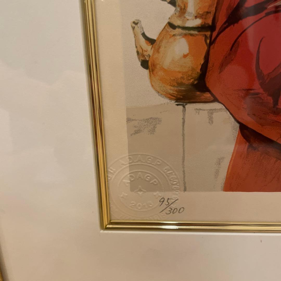 レオナール藤田　藤田嗣治　厨房の少女　 シルクスクリーン　95/300