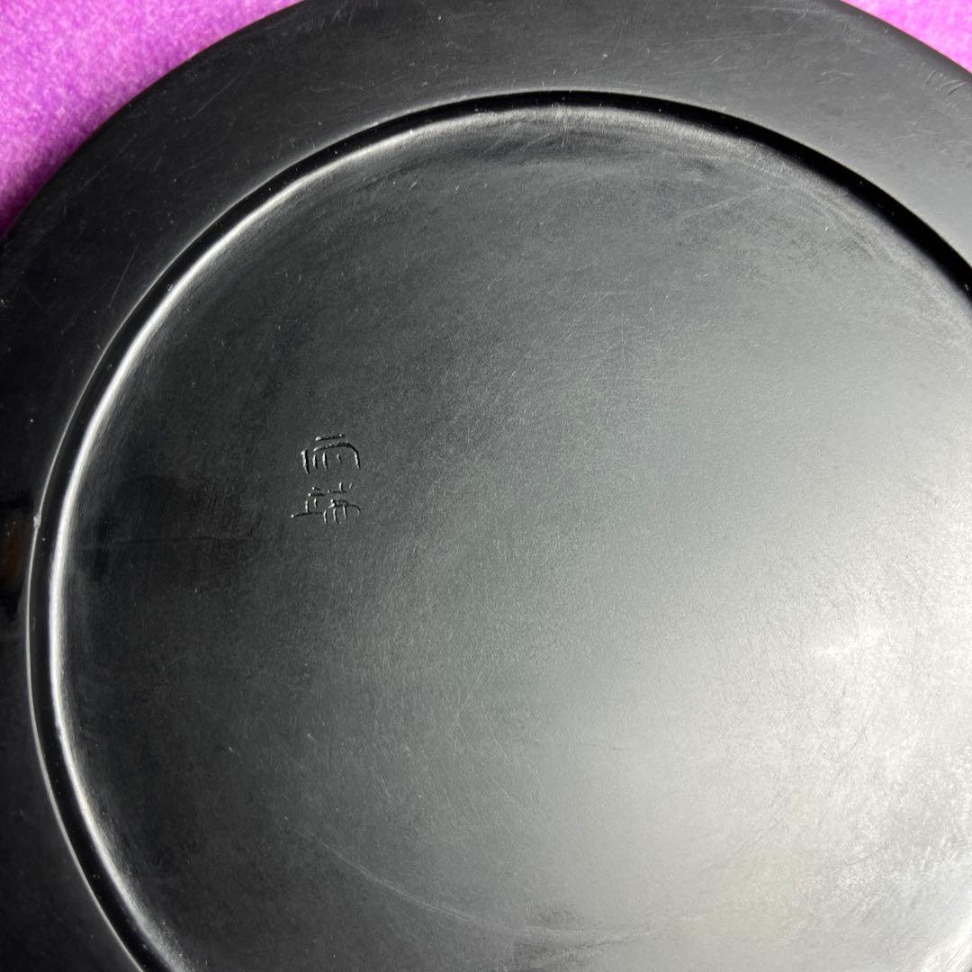 ⭕️雨端硯　五寸胴張丸硯　大型特殊研　直径150mm大　マニア