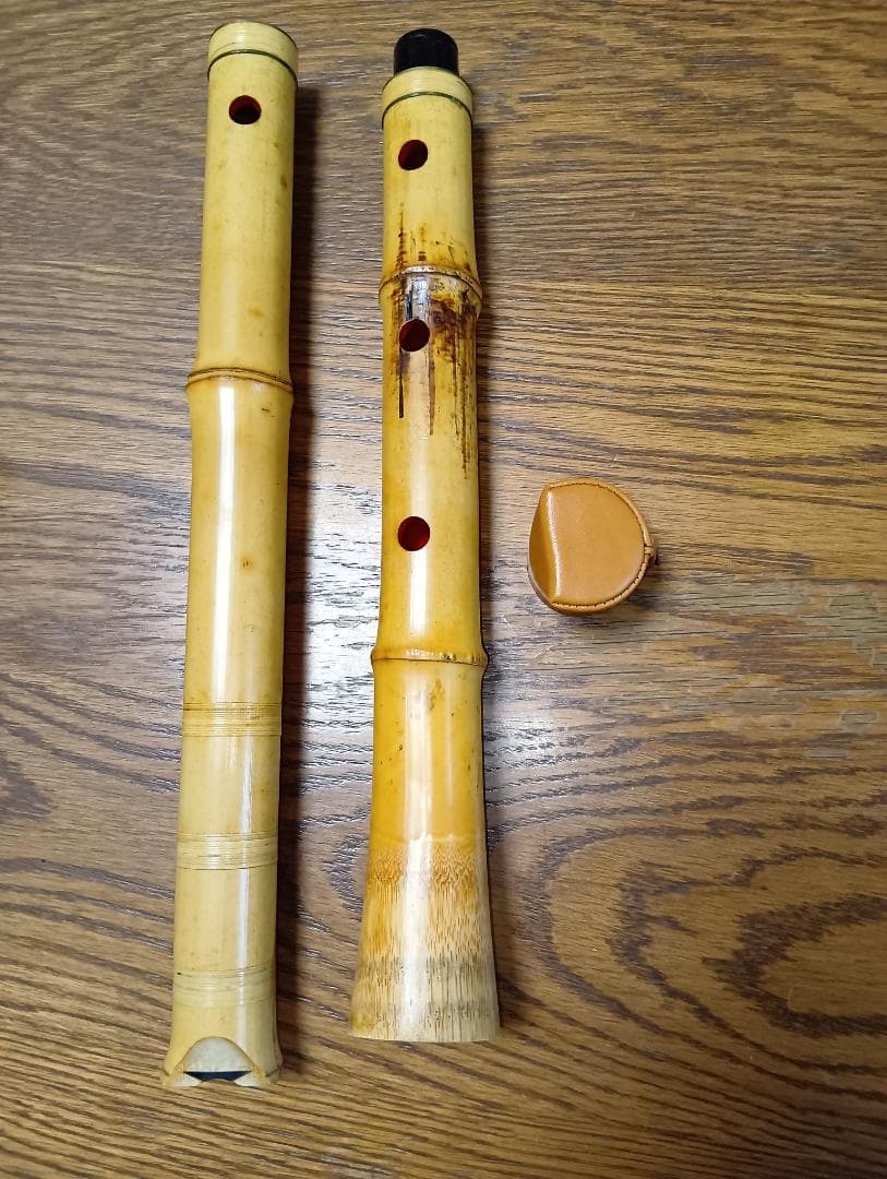 【琴古流 尺八】竹揚 三印 中継ぎ 長さ約68㎝