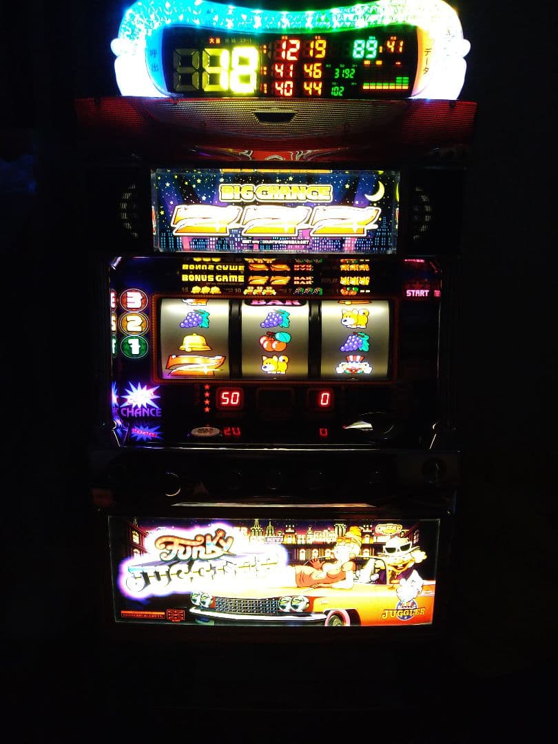 パチスロ　ファンキージャグラーKK　不要機　データカウンター付き　超美品！