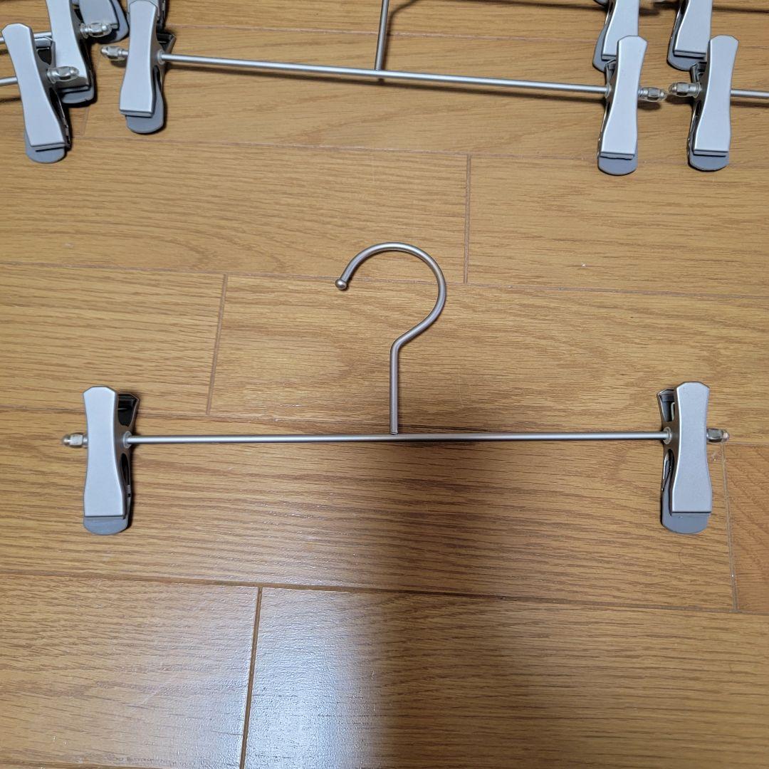 ボトム ハンガー 50本 セット ホワイトニッケルメッキ 店舗 什器