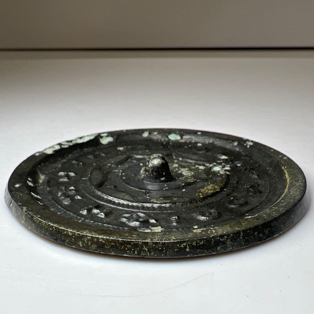 中国宋時代 古銅古鏡 よく写ります 71g 東キ8-0206☆2F