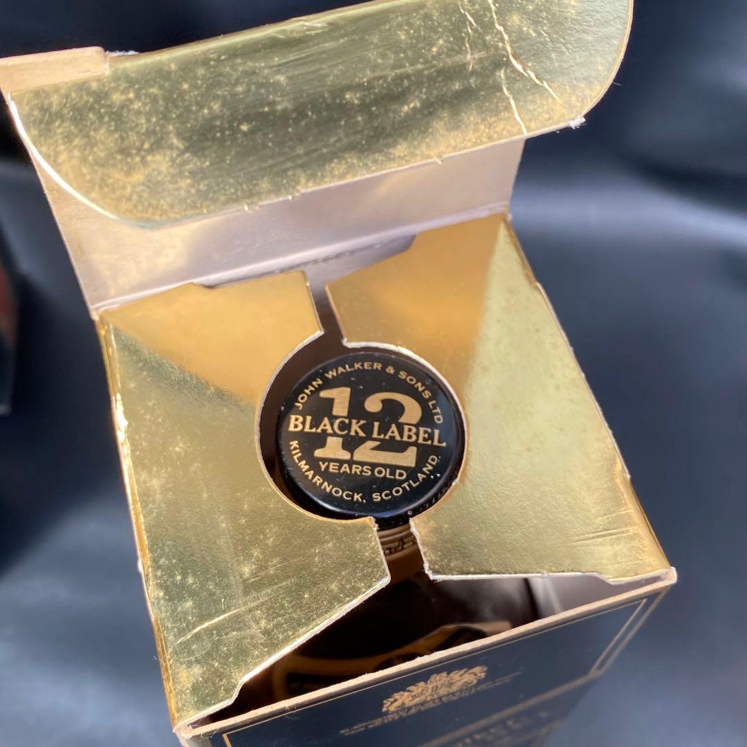 ◆古酒　ジョニーウォーカー１２年　スコッチウイスキーブラックラベル　３セット