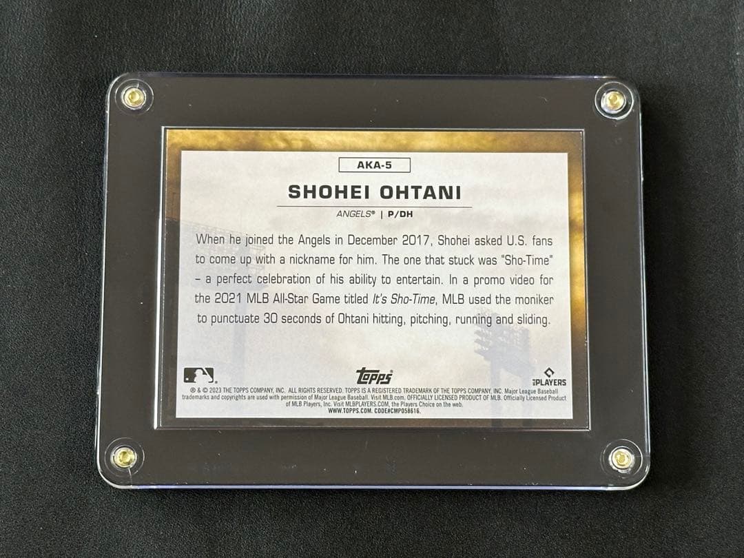 大谷翔平 “SHO TIME” 2023 Series 1ケースヒット SSP