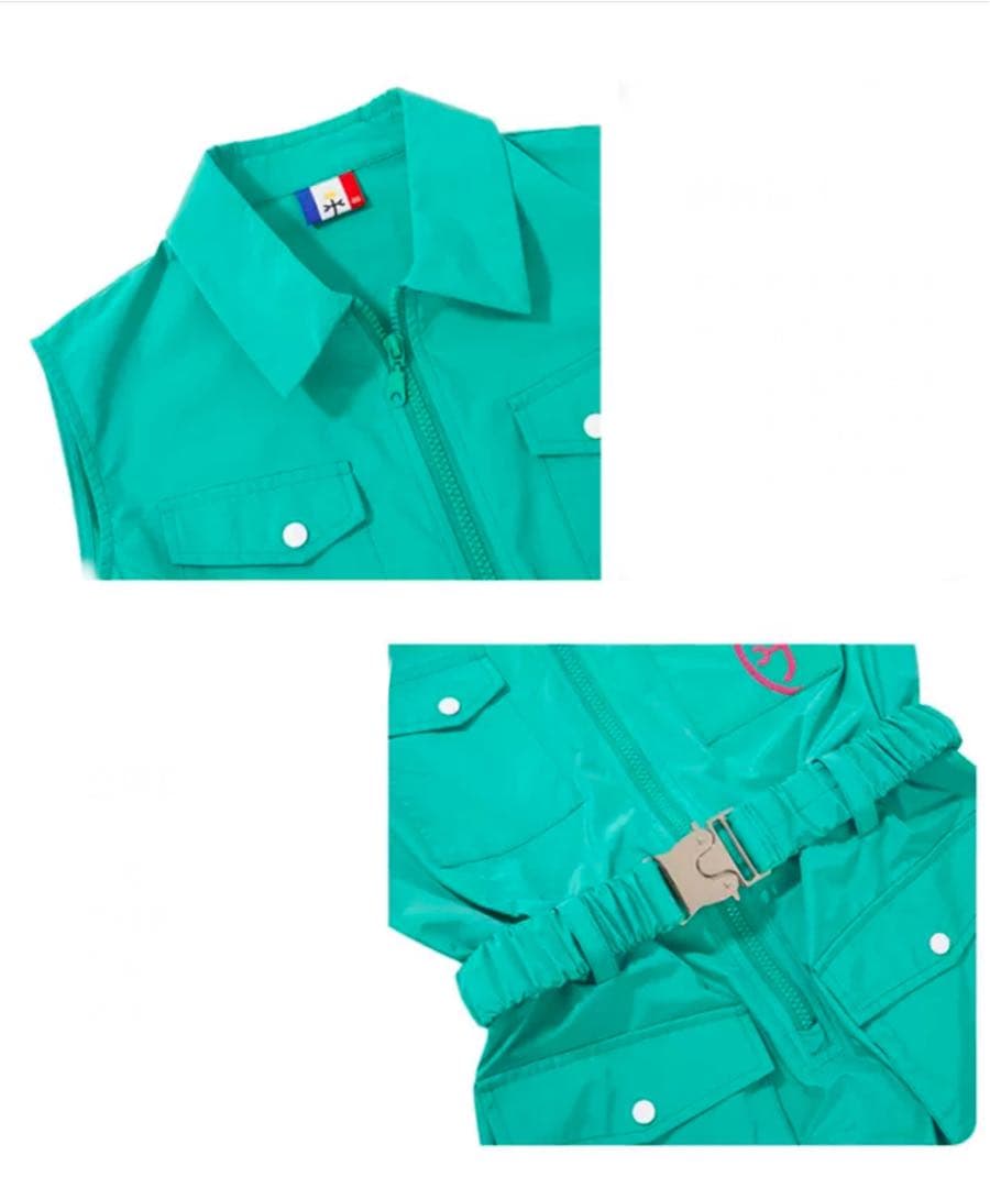 新品日本未入荷カステルバジャックゴルフウエアワンピース緑色