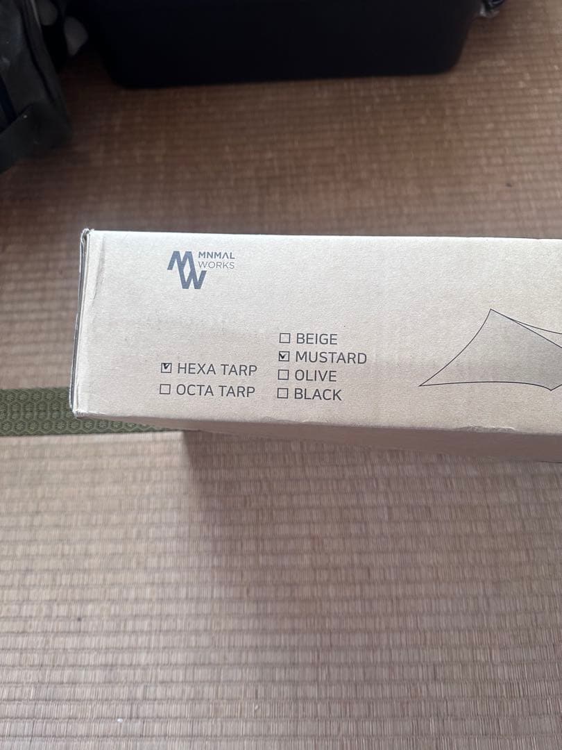 ミニマルワークス　ブルーホールヘキサタープ　マスタード新品