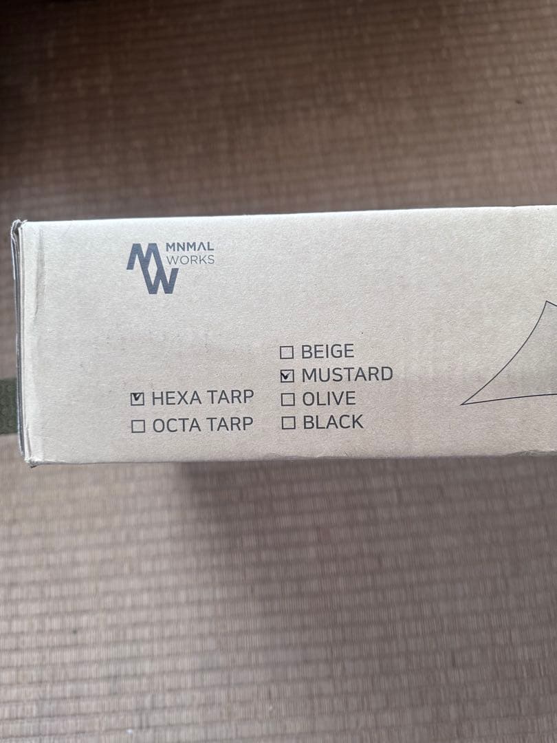 ミニマルワークス　ブルーホールヘキサタープ　マスタード新品