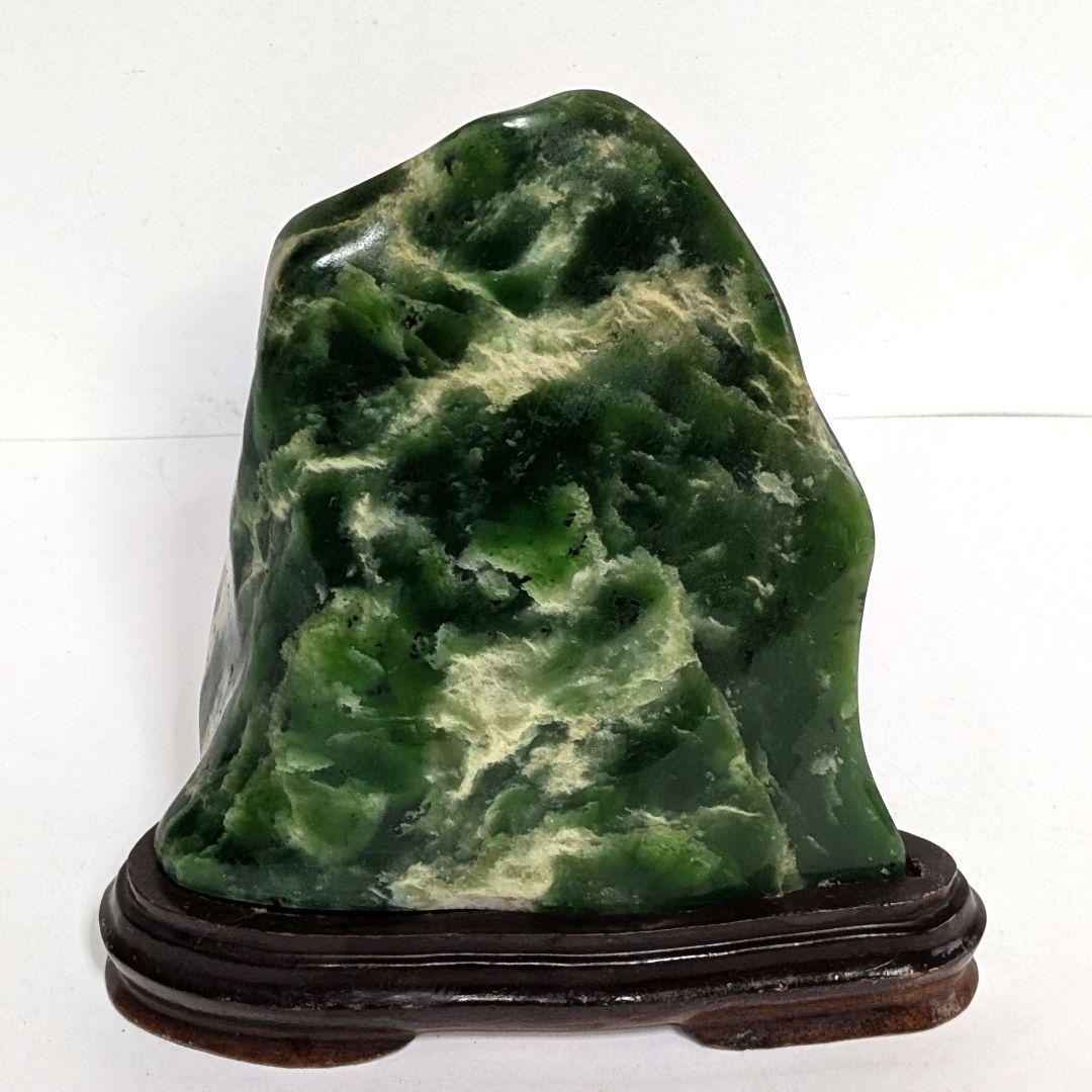 天然石　翡翠　オブジェ　置物