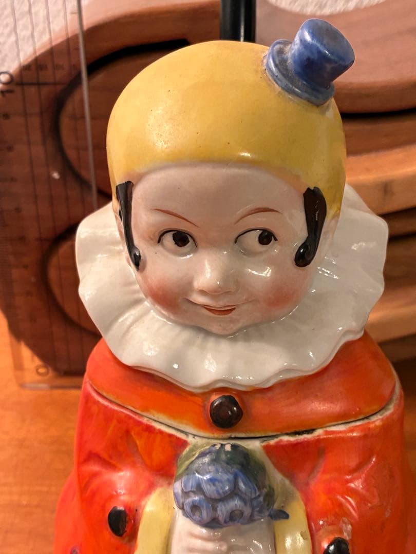 ビンテージ 30s ハーレクイン　ジェスチャー　ピエロ　インクポット　レトロ