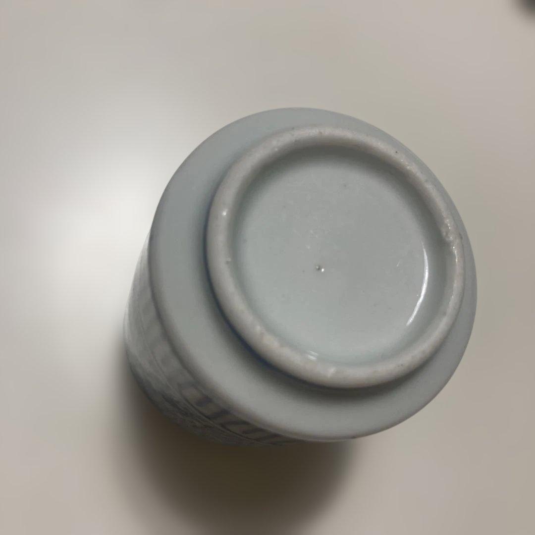 古伊万里　 微塵唐草　骨董　アンティーク おちょこ　豆皿　2点セット