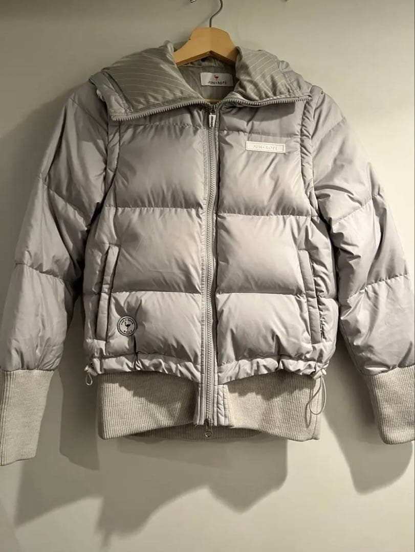 JUN&ROPE グレー ダウンジャケット