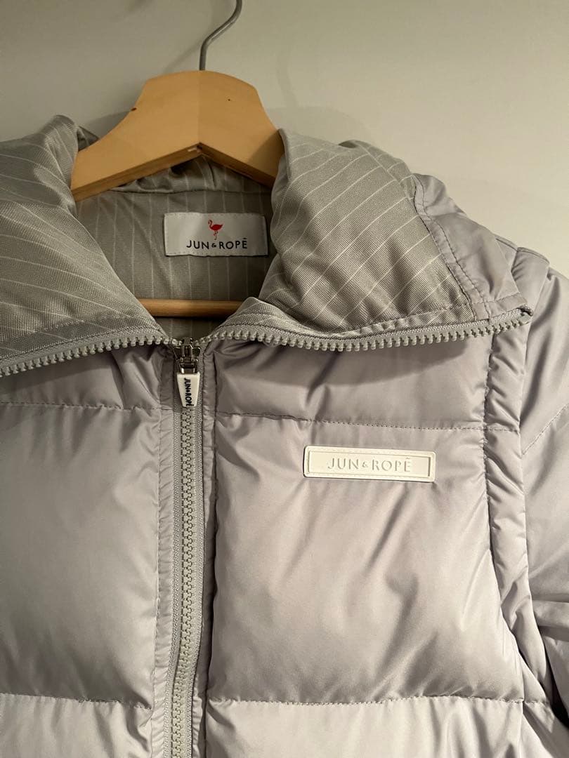 JUN&ROPE グレー ダウンジャケット