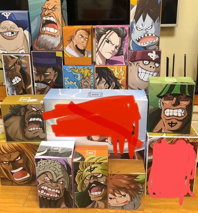 ワンピース　ワーコレ　yzスタジオ　白ひげ海賊団隊長　13台セット