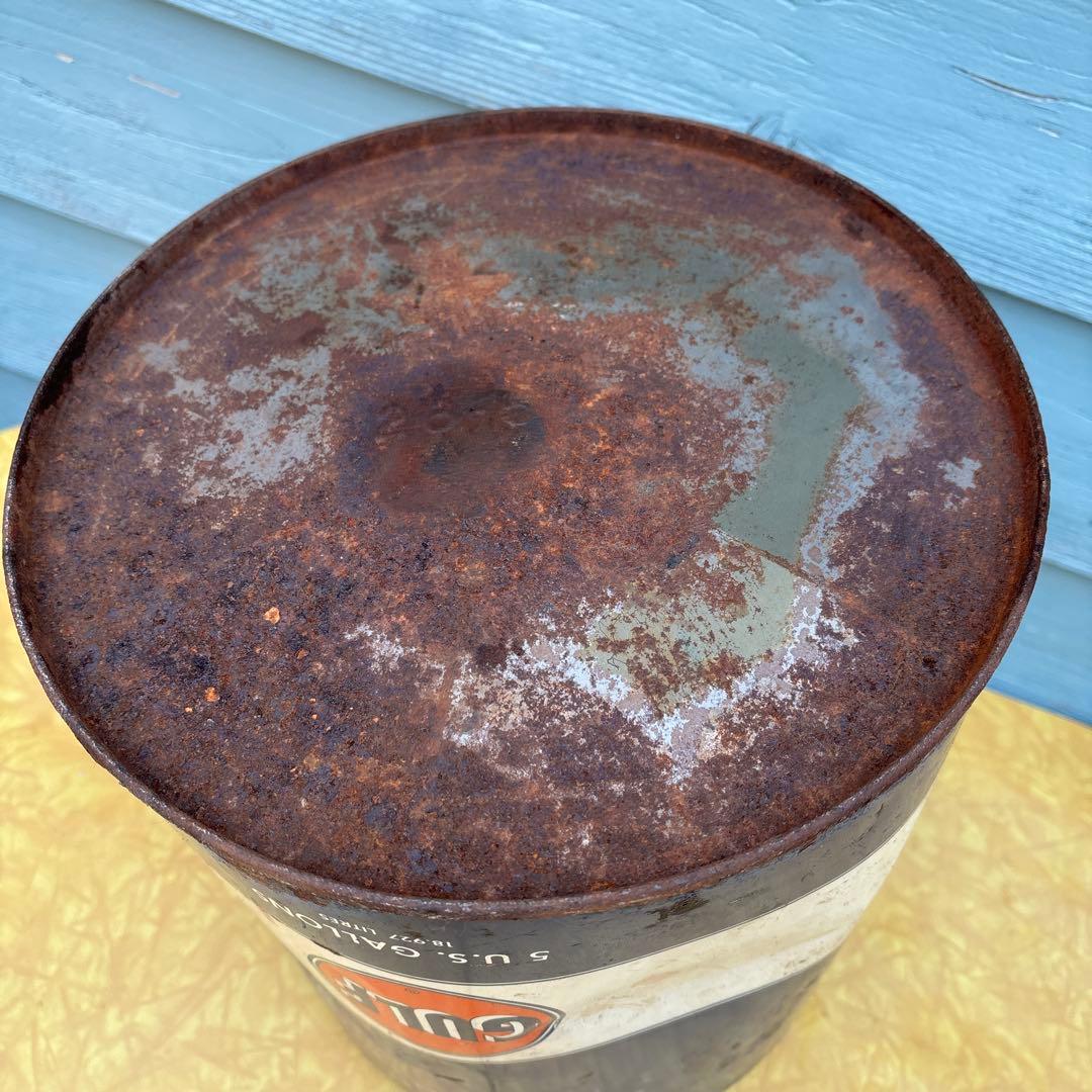 USA VINTAGE GULFガルフ 5ガロン缶 1950s