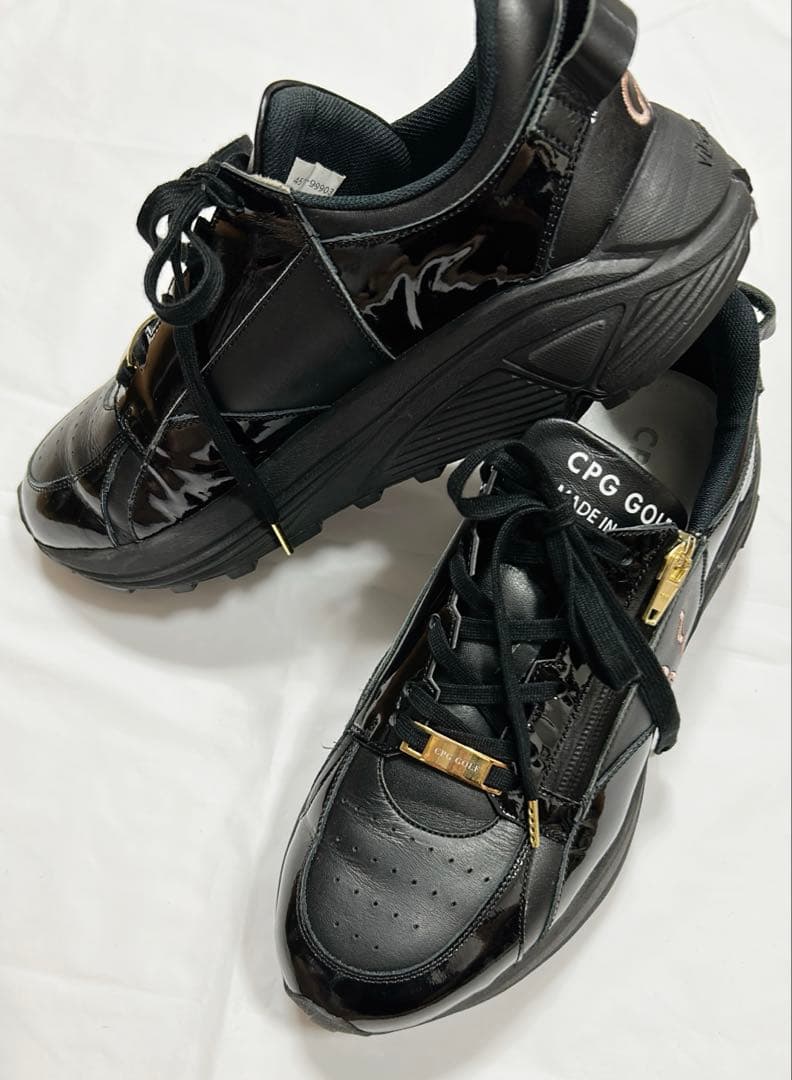 値下げ‼️CPG GOLF レディースゴルフシューズ　24㎝　ブラック　黒