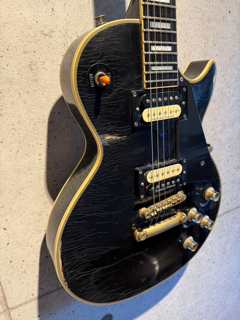 GRECOレスポールカスタム　ブラックビューティー