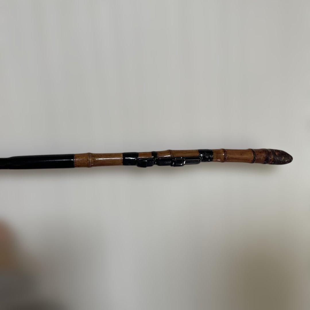 ジャンク 竹製 釣り竿 約220cm おまけ用