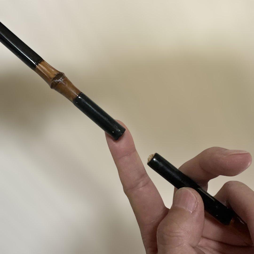 ジャンク 竹製 釣り竿 約220cm おまけ用