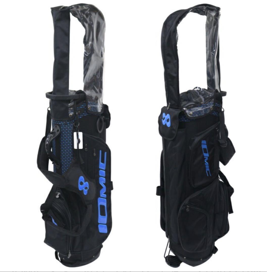 IOMIC スタンドバッグ ブラック×スカイブルー