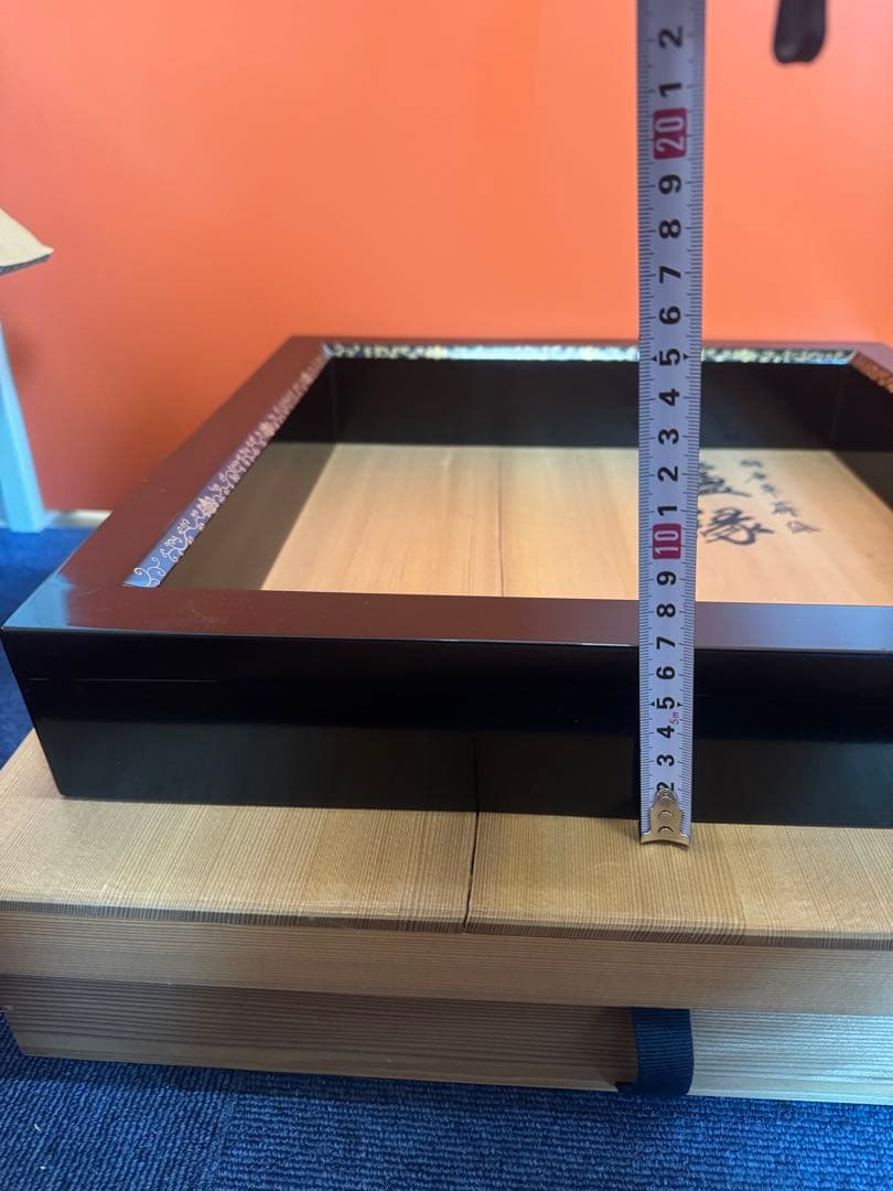 1576 茶道具　細川司光作　桐唐草蒔絵　炉縁　金彩