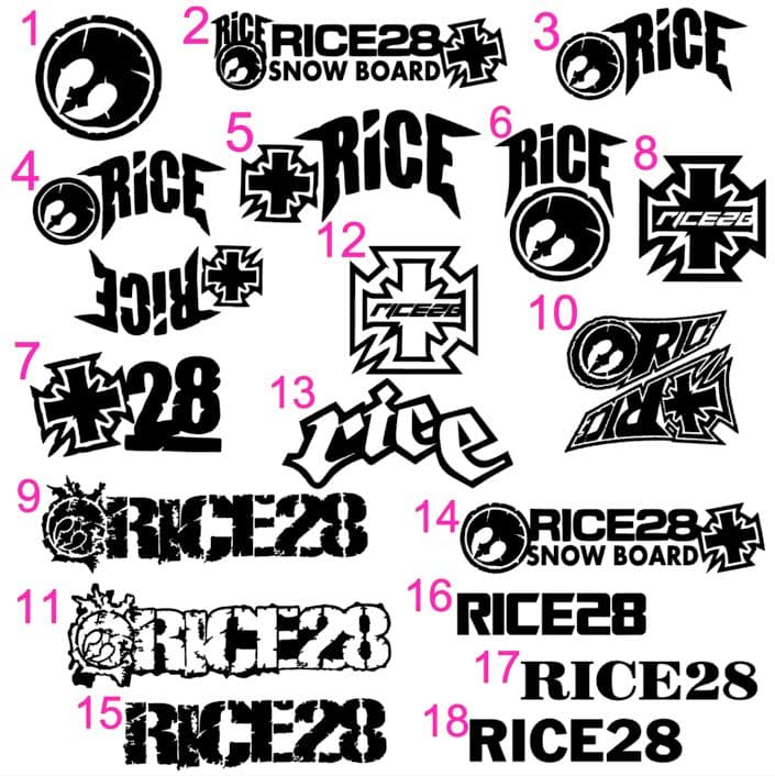 RICE　ライス　ステッカー