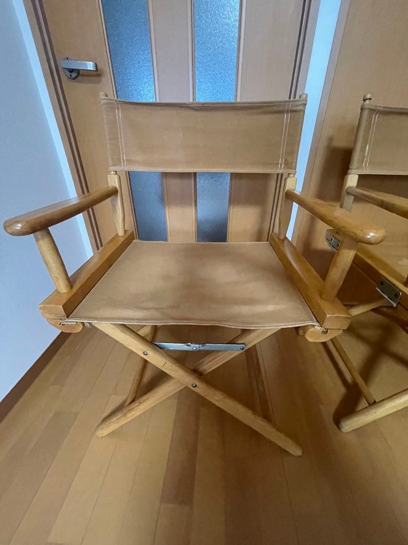 ビンテージディレクターズチェア　レア　ペア　キャンプチェア　アウトドアチェア