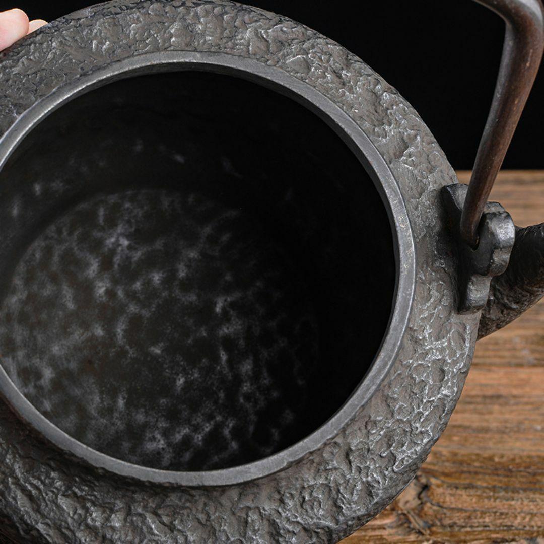 鉄急須 2500ml 梅蘭竹菊 鉄製 急須ホイッスルケトル 南部鉄器 鉄瓶 鉄器