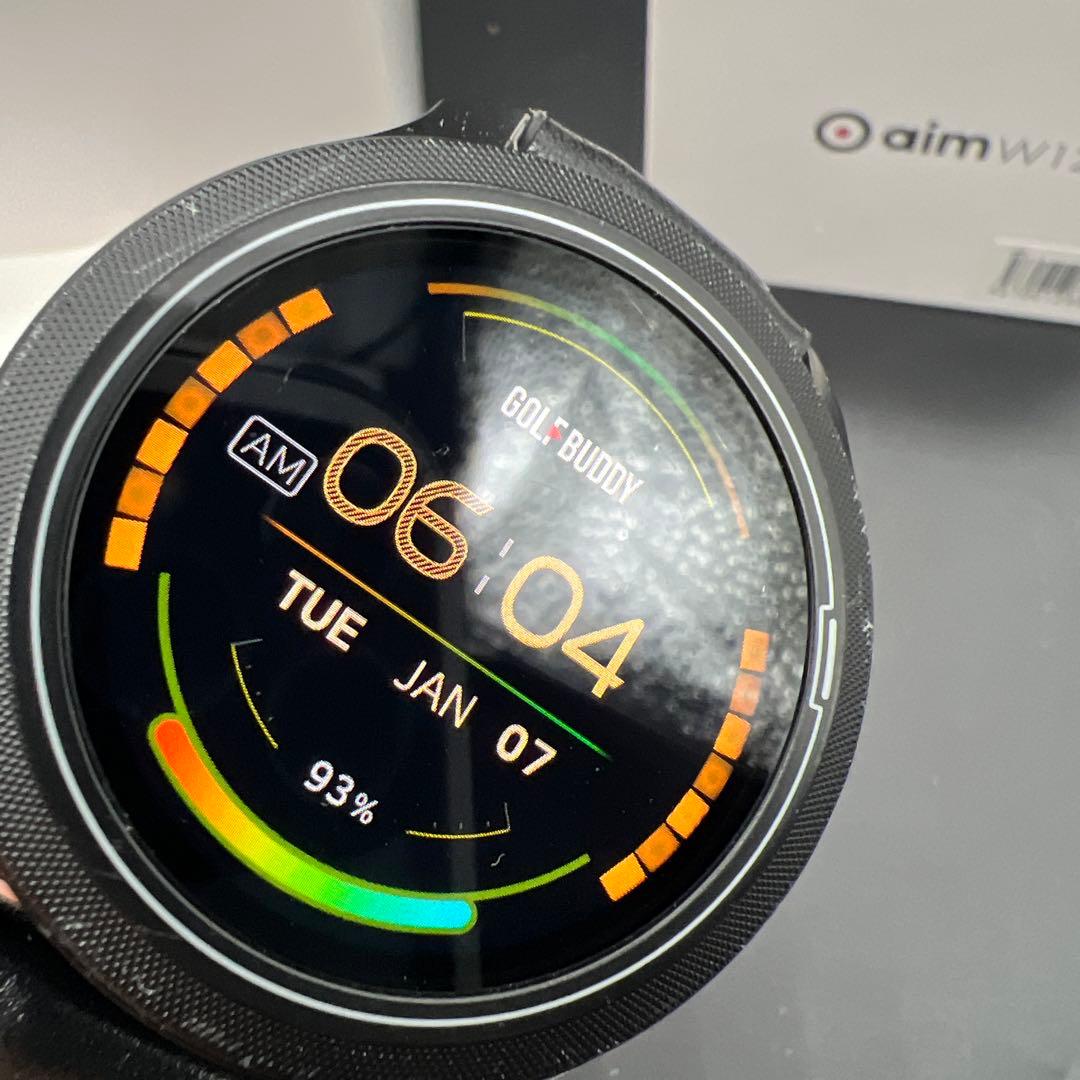 【美品】GOLFBUDDY aim W12 ゴルフGPSウォッチ 動作確認済