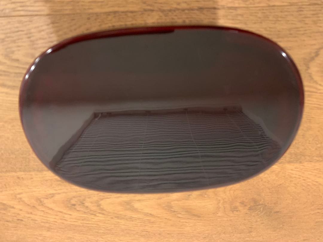 【新品未使用】木曽漆器 よし彦 目小判弁 溜内朱 天然木 漆塗り弁箱 伝統工芸