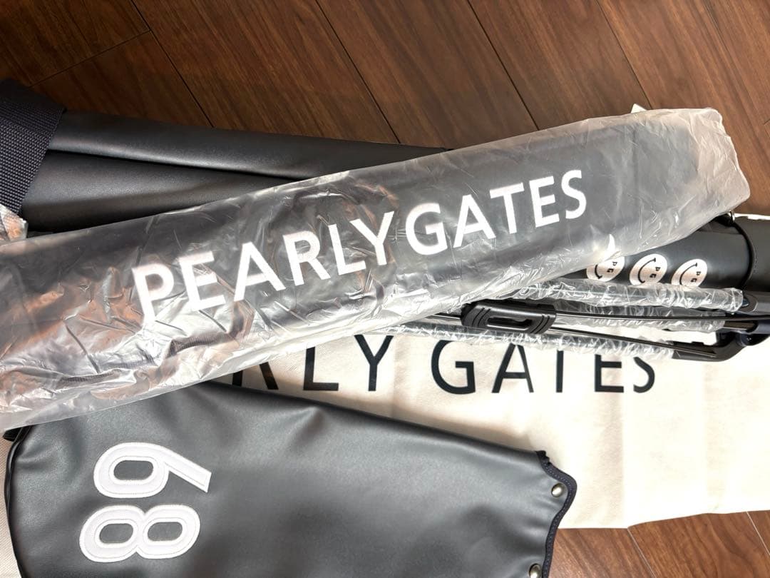 【新品】PEARLY GATES セルフスタンドバッグ　　 ネイビー