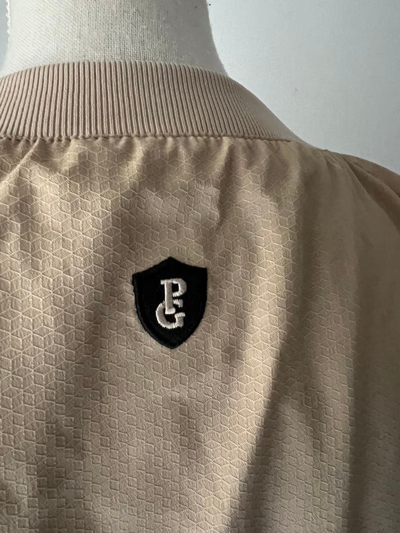 パーリーゲイツ スニードジャック ベージュ蓄熱 ナイロン 長袖ブルゾン