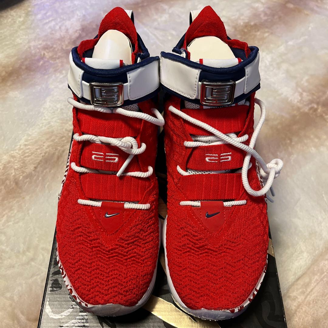 NIKE LeBron XVII バスケットボールシューズ 27cm 赤