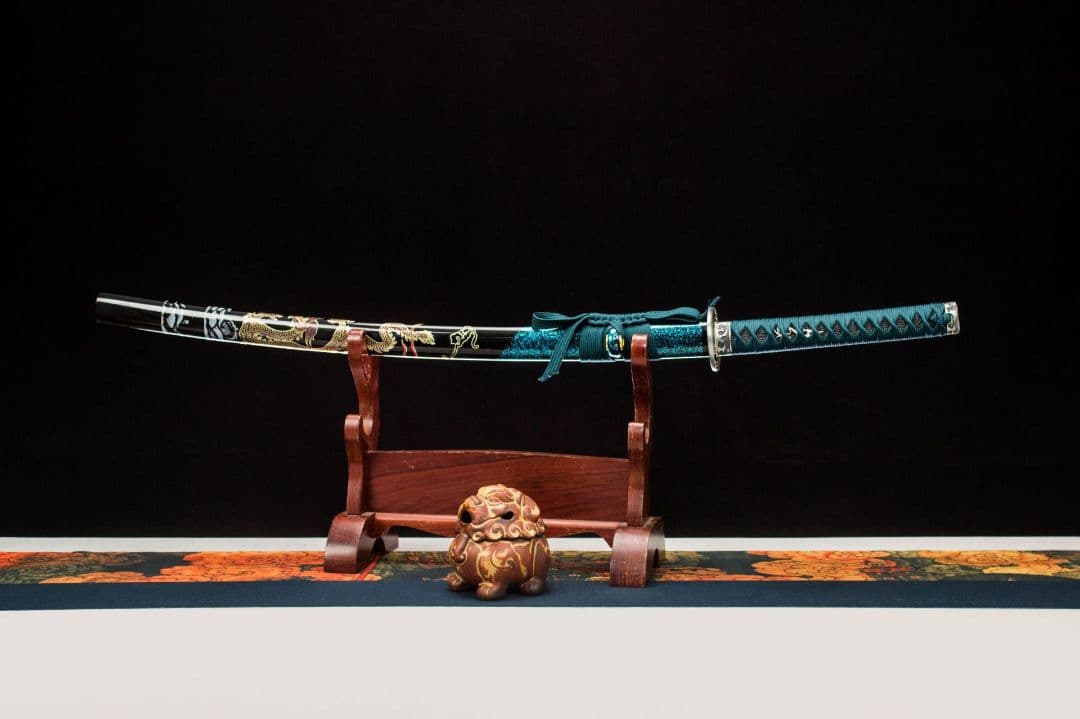 1050-武具 刀装具 日本刀　模造刀 居合刀 武士道 武蔵 鑑賞用 手鍛造打